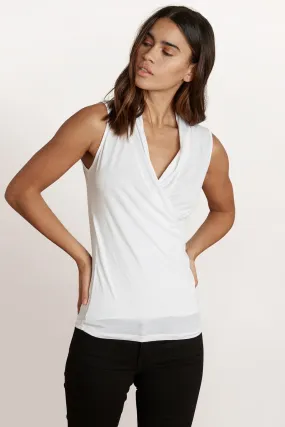 ADELISE GAUZY WHISPER FITTED WRAP TANK