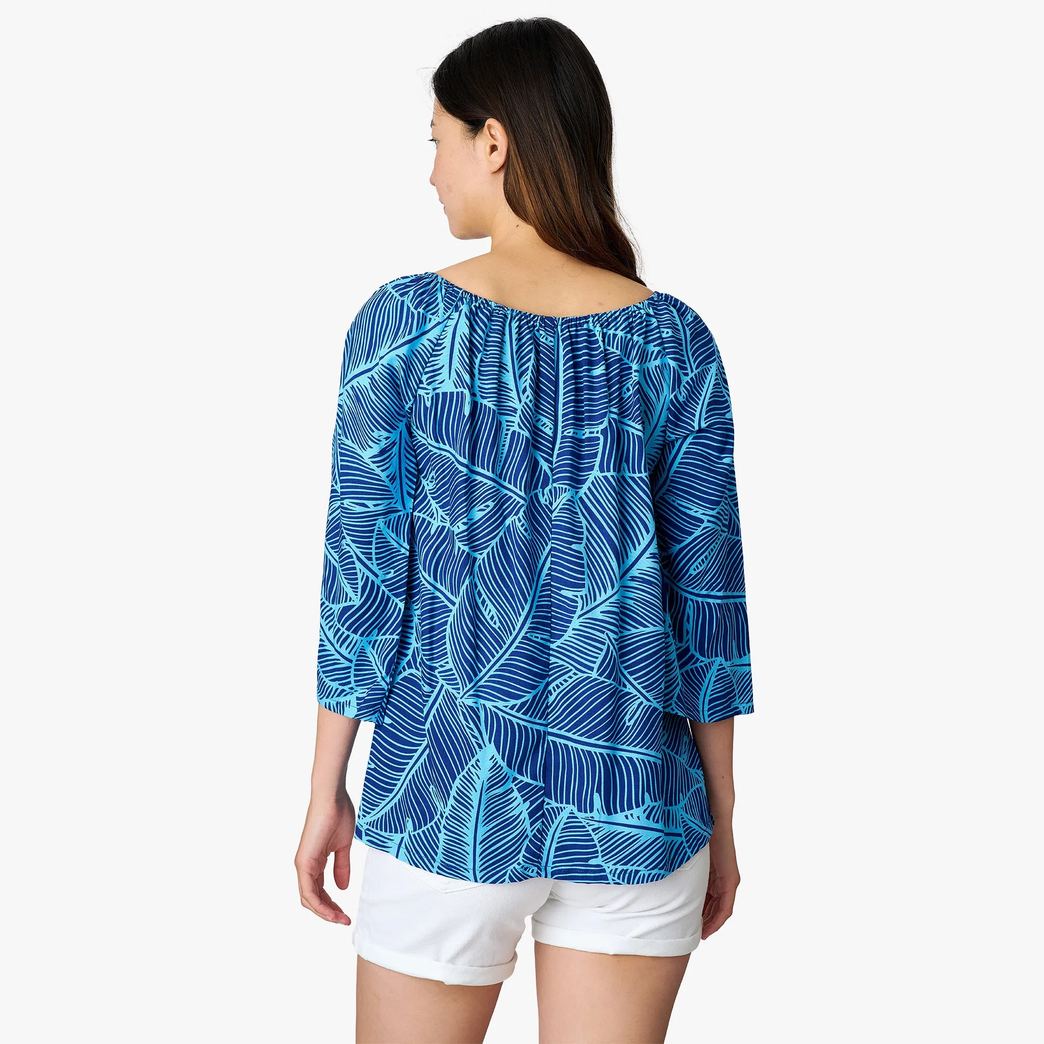 Banana Leaf Peasant Top