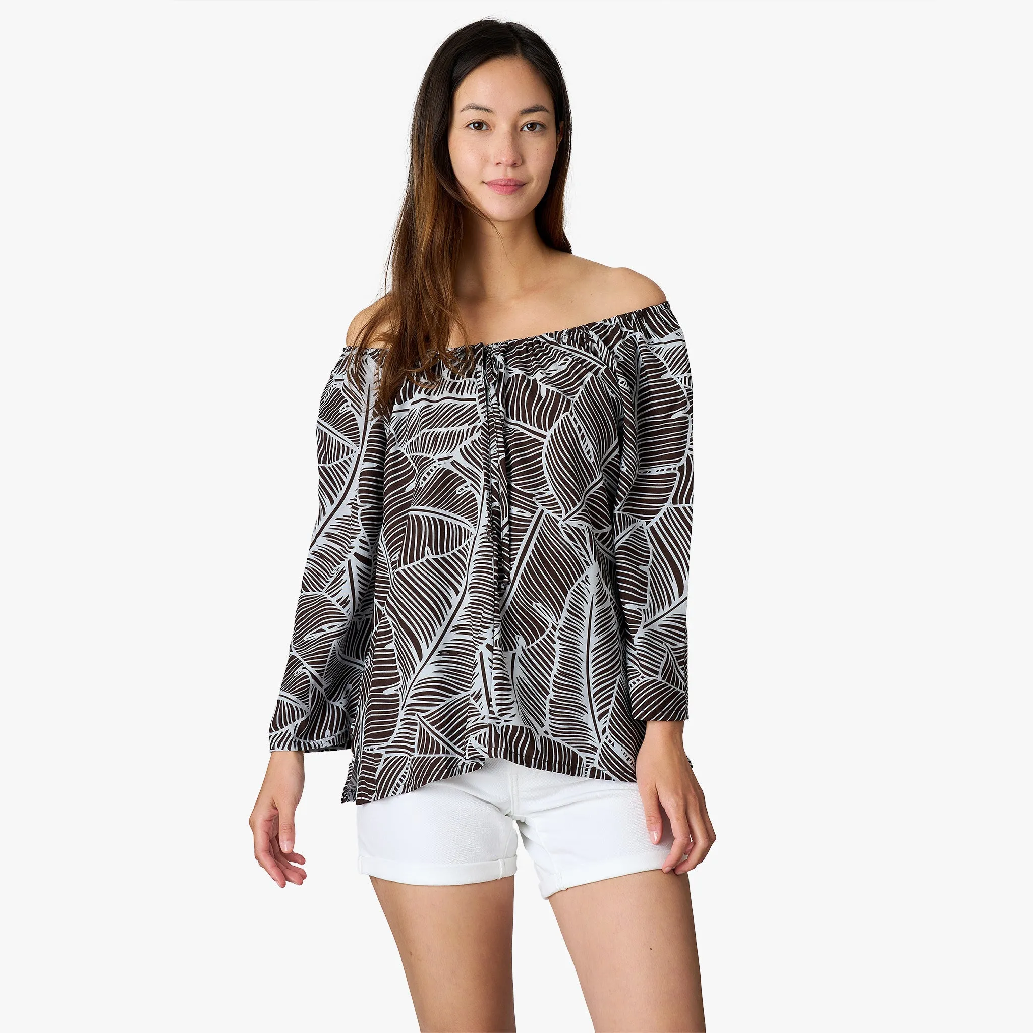 Banana Leaf Peasant Top