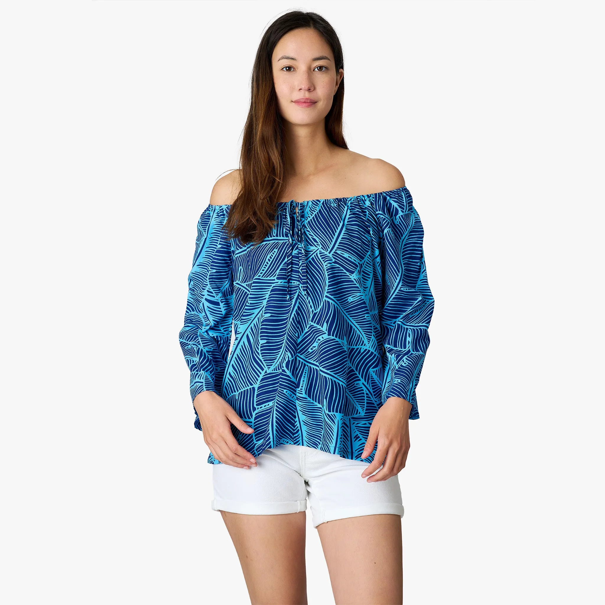 Banana Leaf Peasant Top