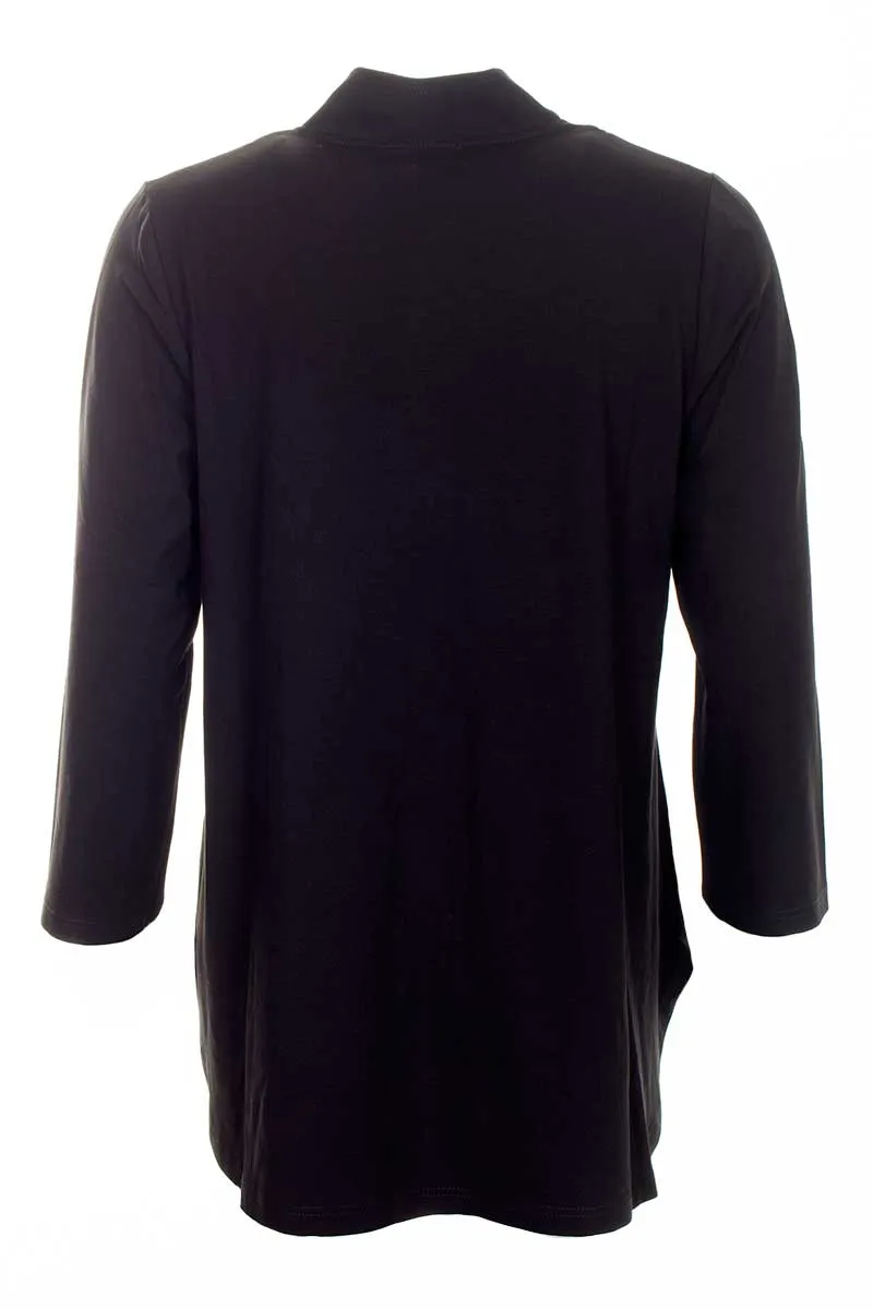 Berno Top Plain Black