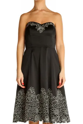 Black Cocktail Fit & Flare Dress