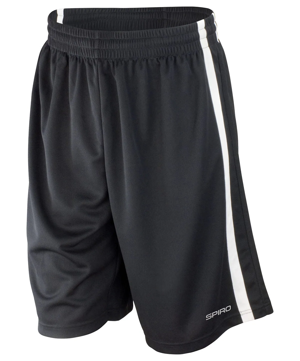 Black/White - Basketball quick-dry shorts