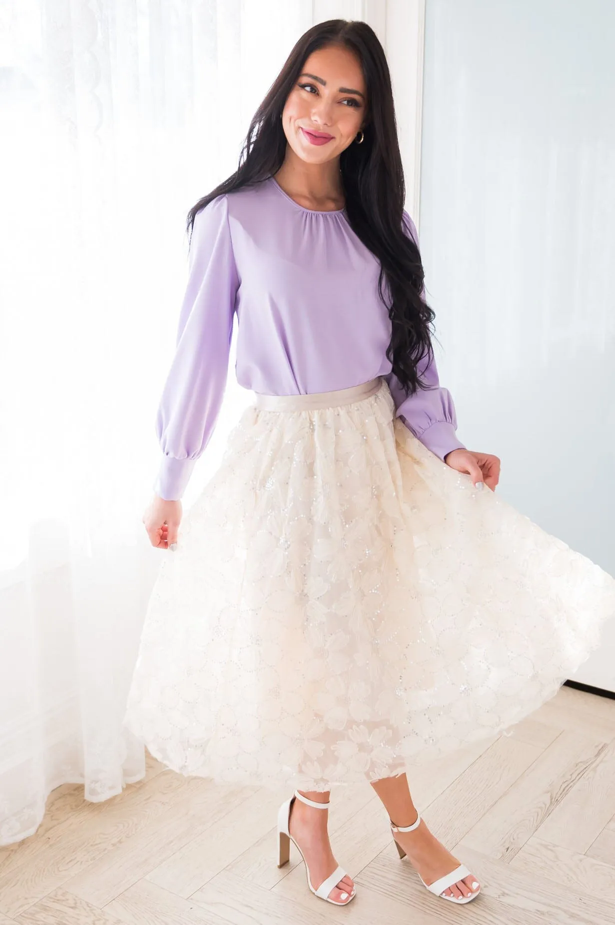 Class & Grace Modest Tulle Skirt