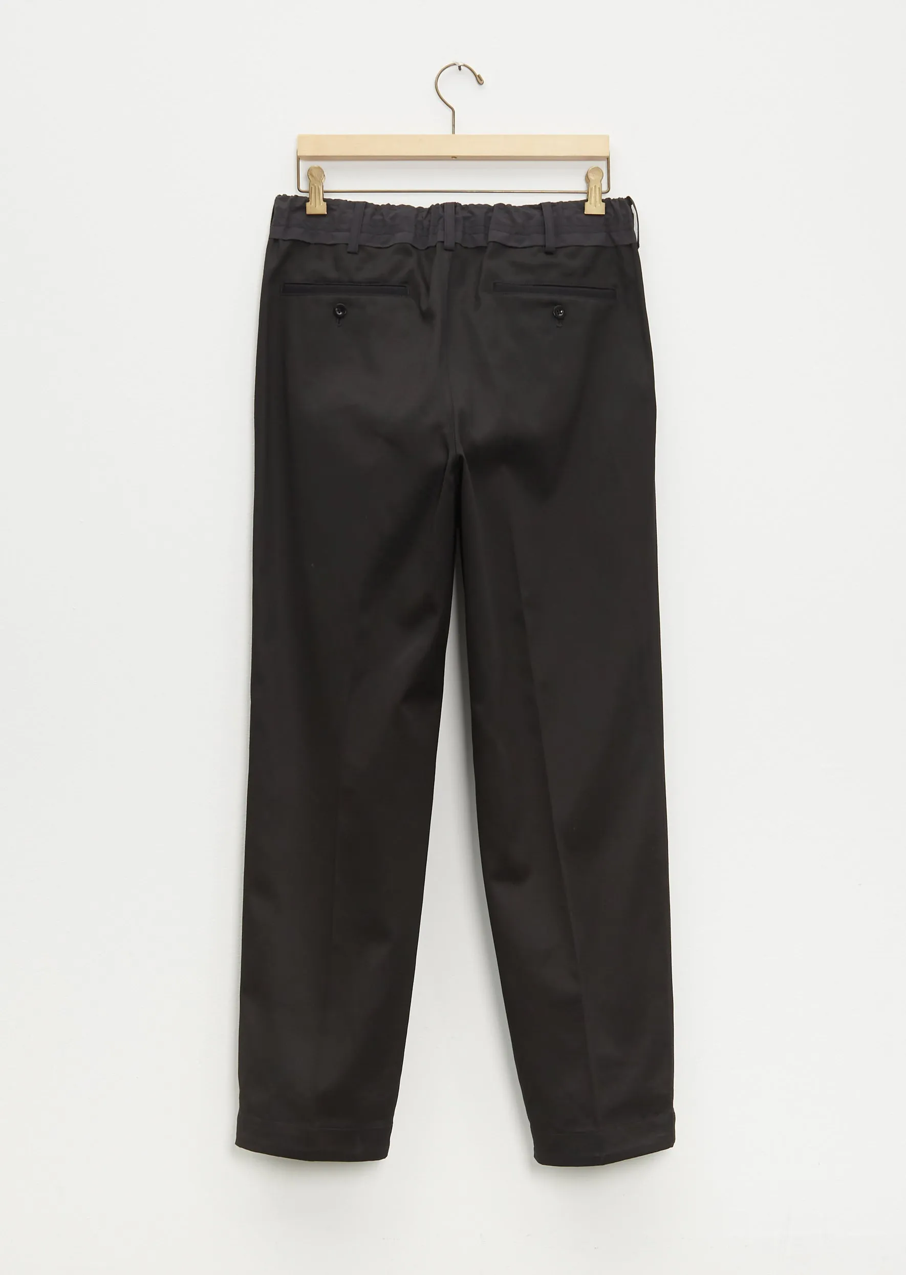 Cotton Chino Pants — Black