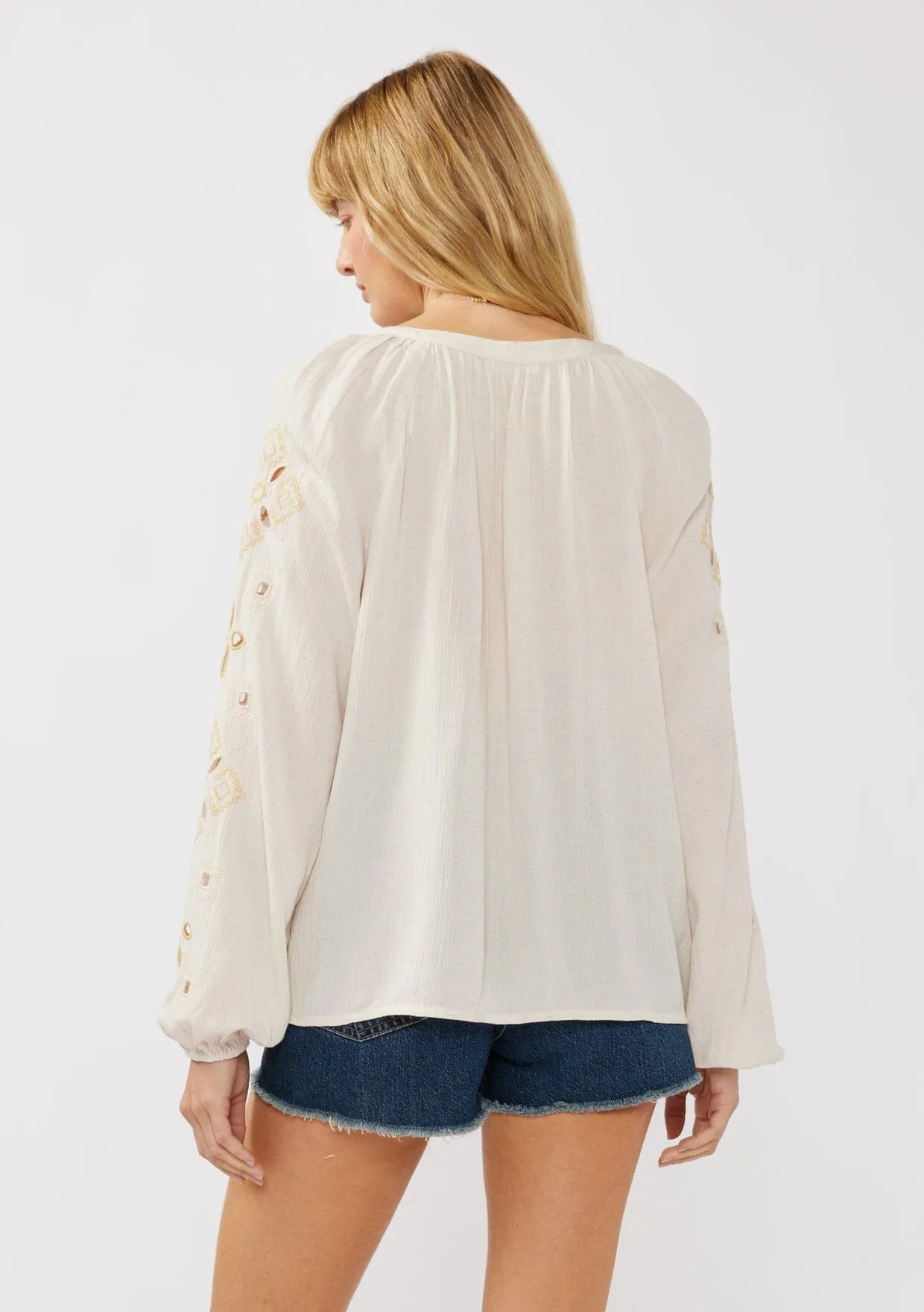 Driftwood Embroidered Blouse