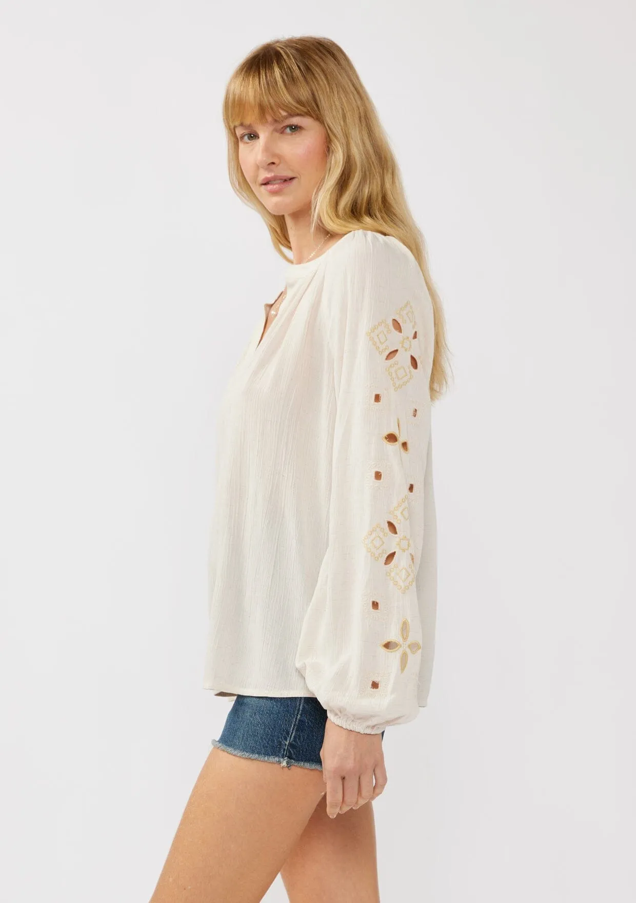 Driftwood Embroidered Blouse