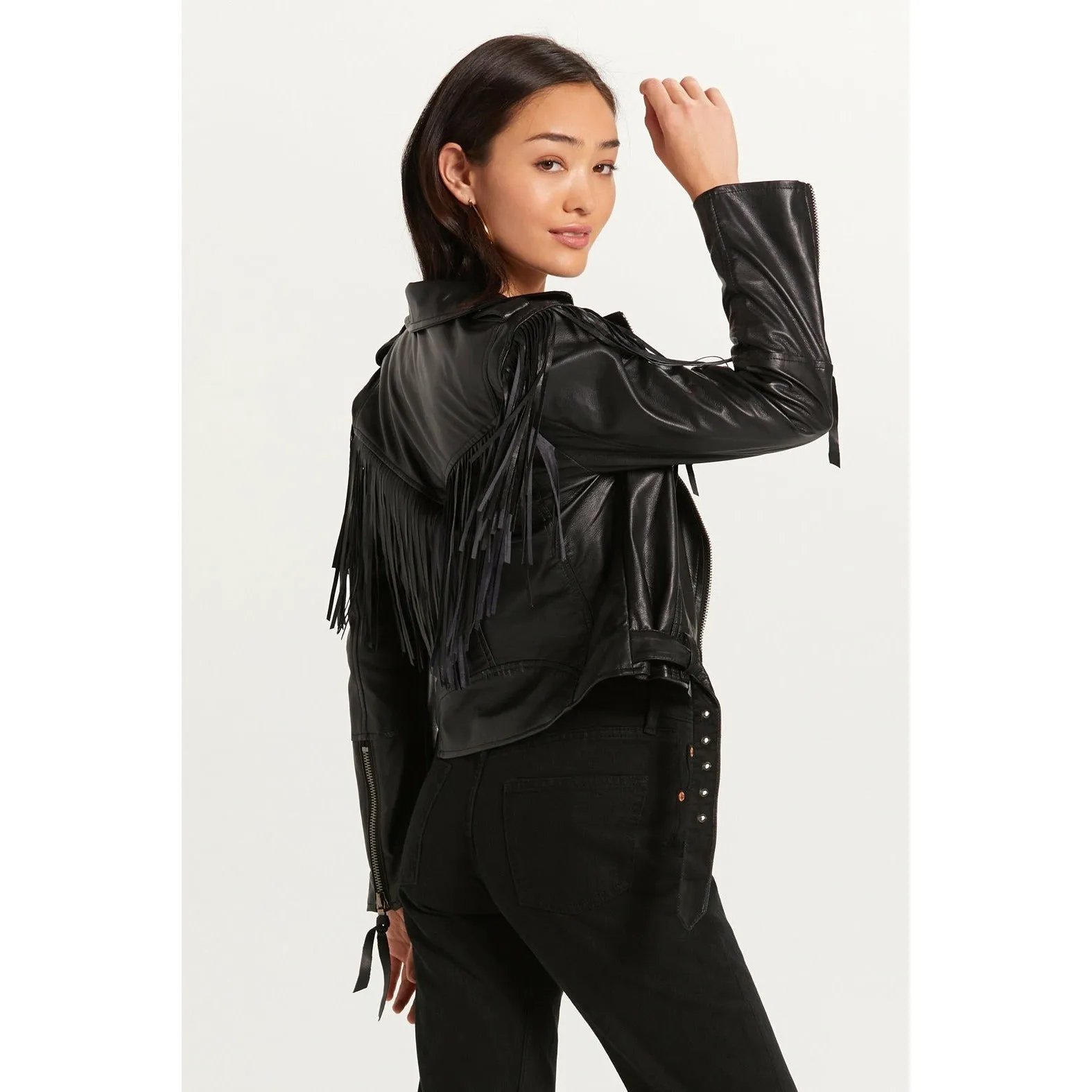 Fringe Black Jacket