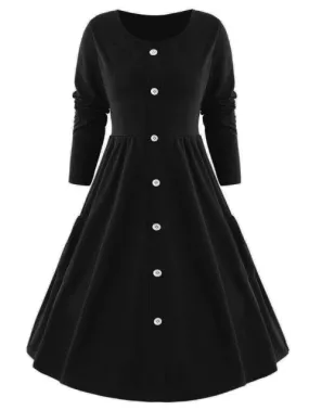 Glamorous Sleeve Button Front Dress