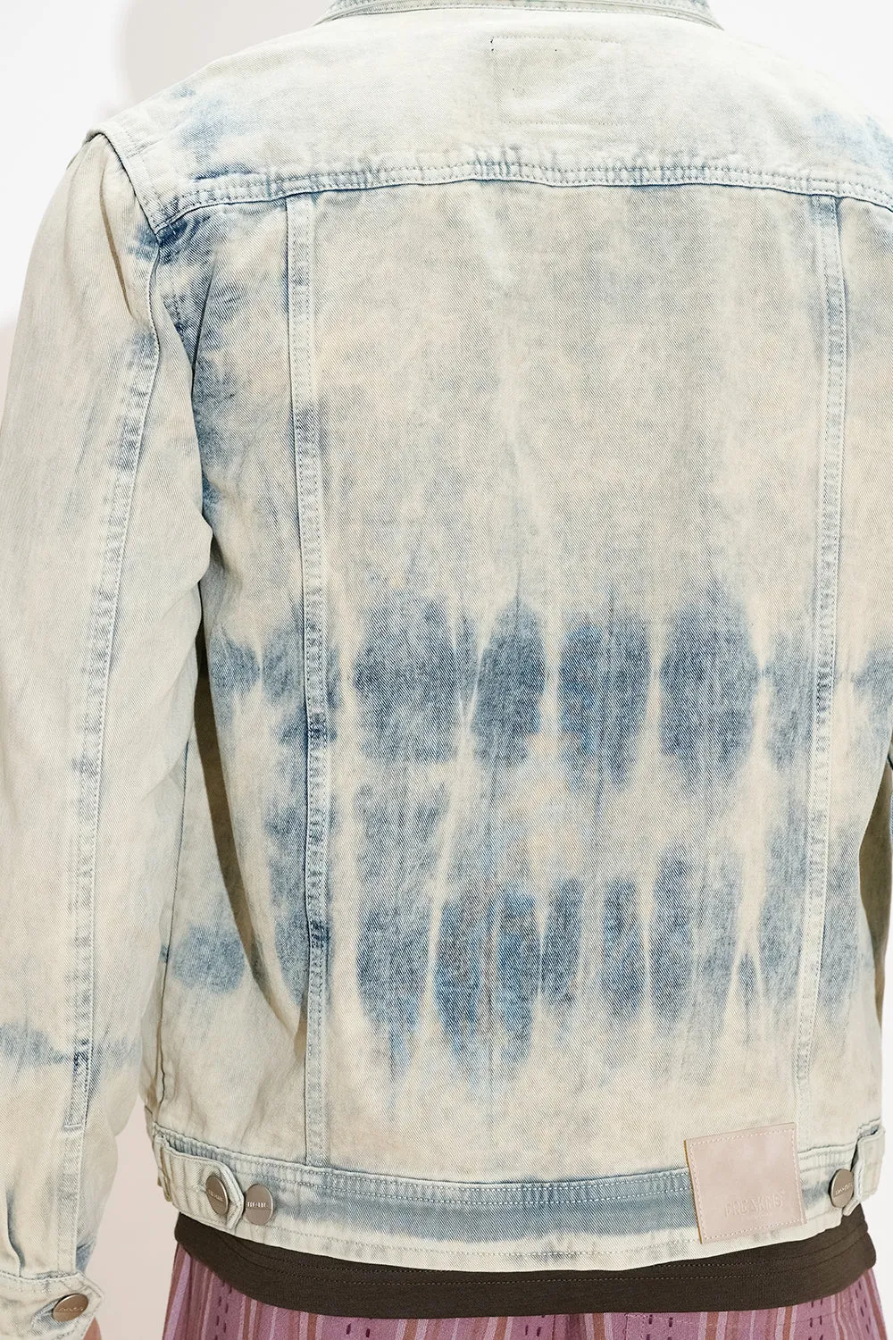 Groovy Tie-Dye Men's Denim Trucker Jacket