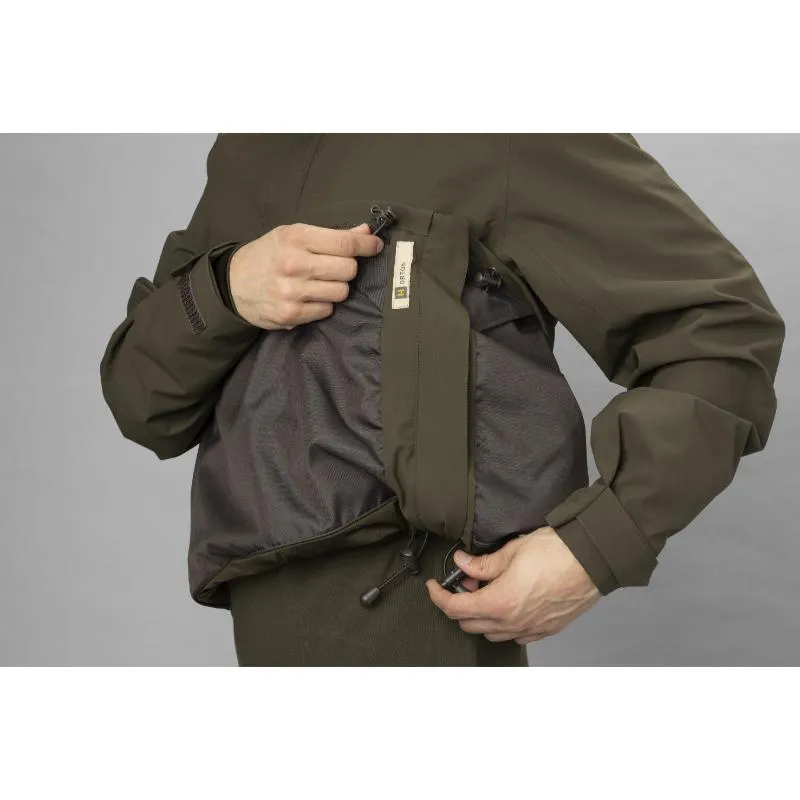 Harkila Orton Technical HWS Mens Packable Waterproof Smock - Willow Green