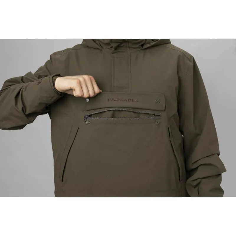 Harkila Orton Technical HWS Mens Packable Waterproof Smock - Willow Green