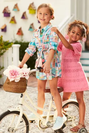 Hatley Seashore Madras Plaid Girls Dress