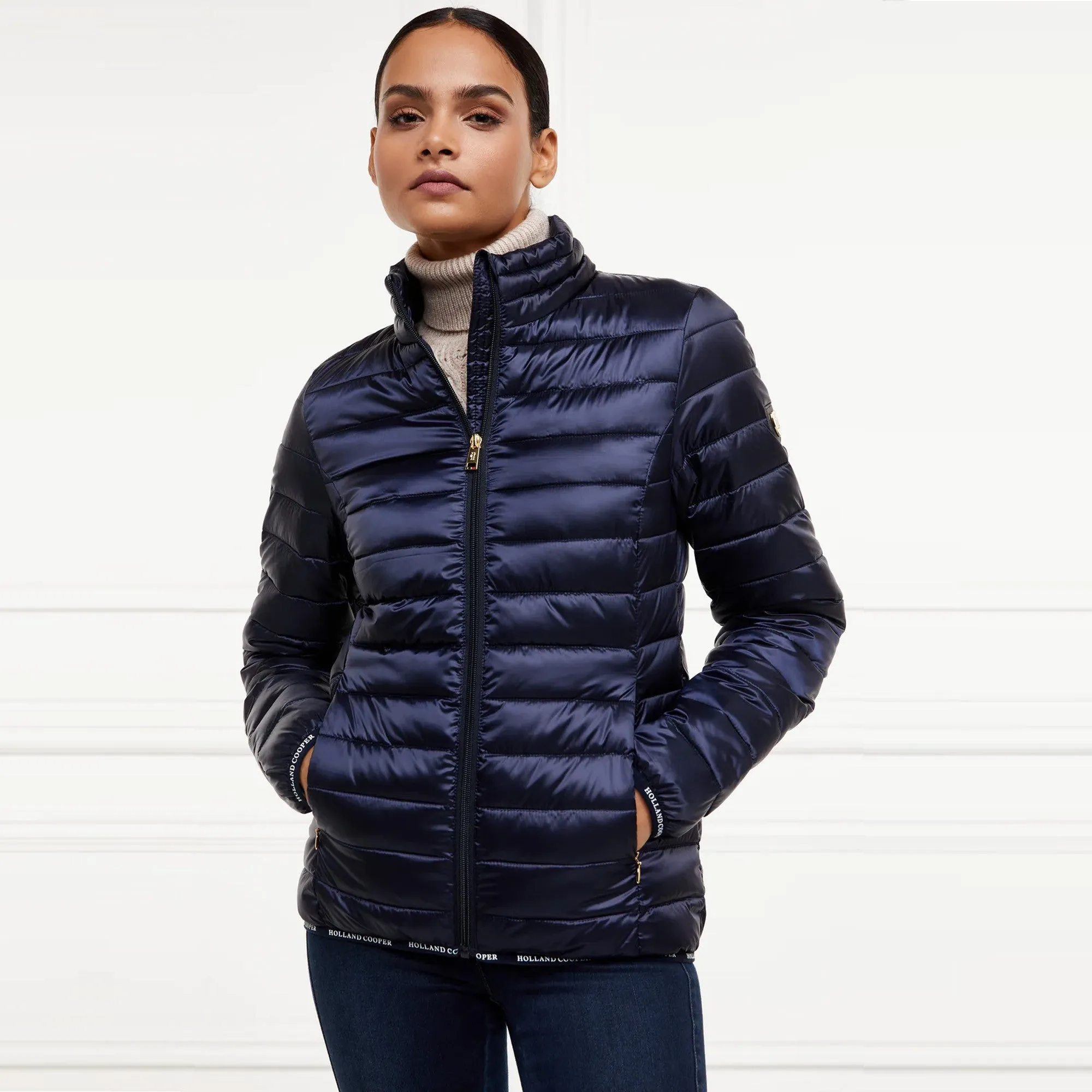 Holland Cooper Hawling Packable Jacket - Navy