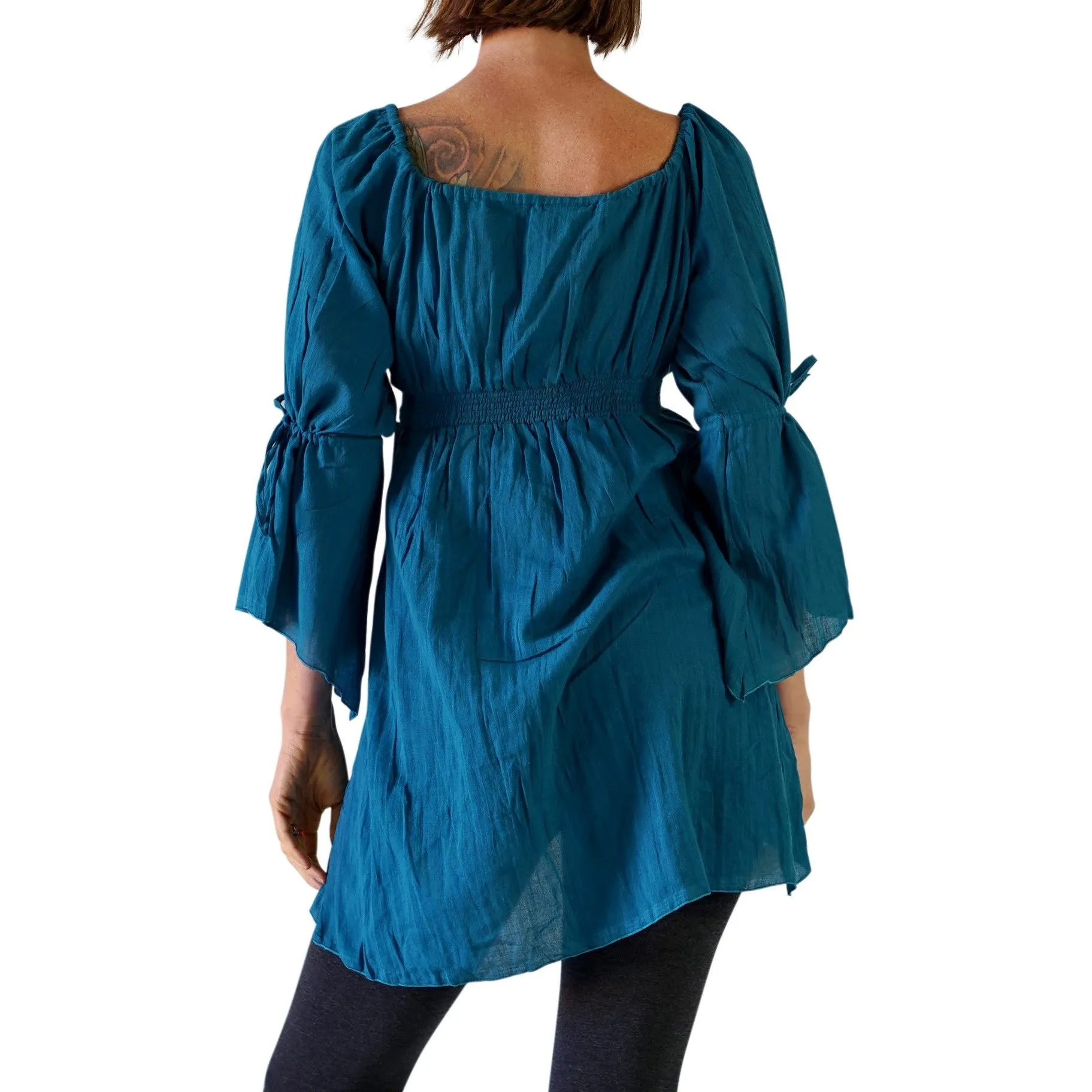 'Juliet' Pirate Chemise - Teal