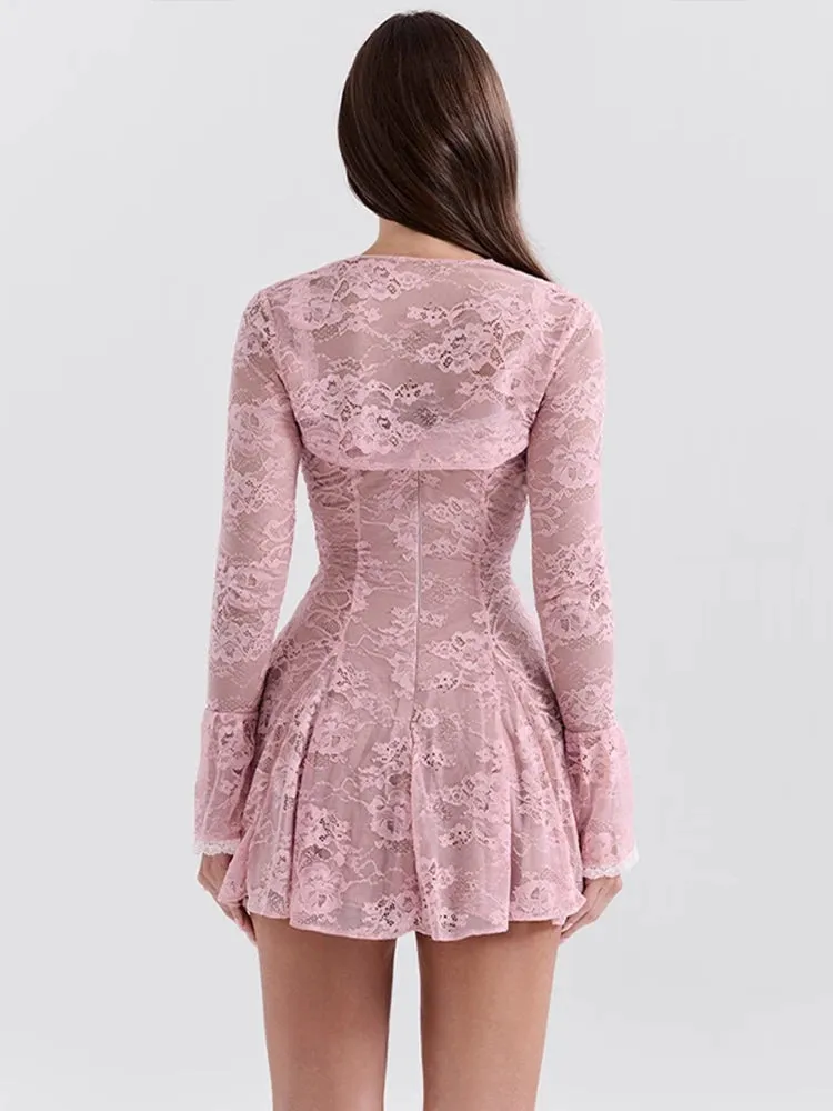 Lace Bolero Mini Dress