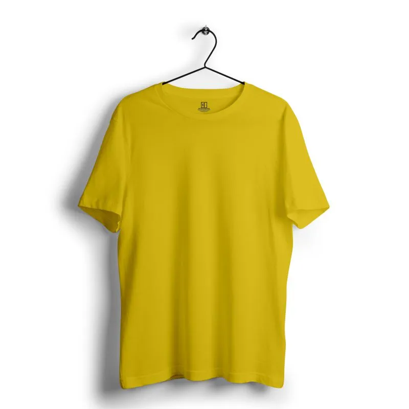 Lemon Yellow Plain T-shirt