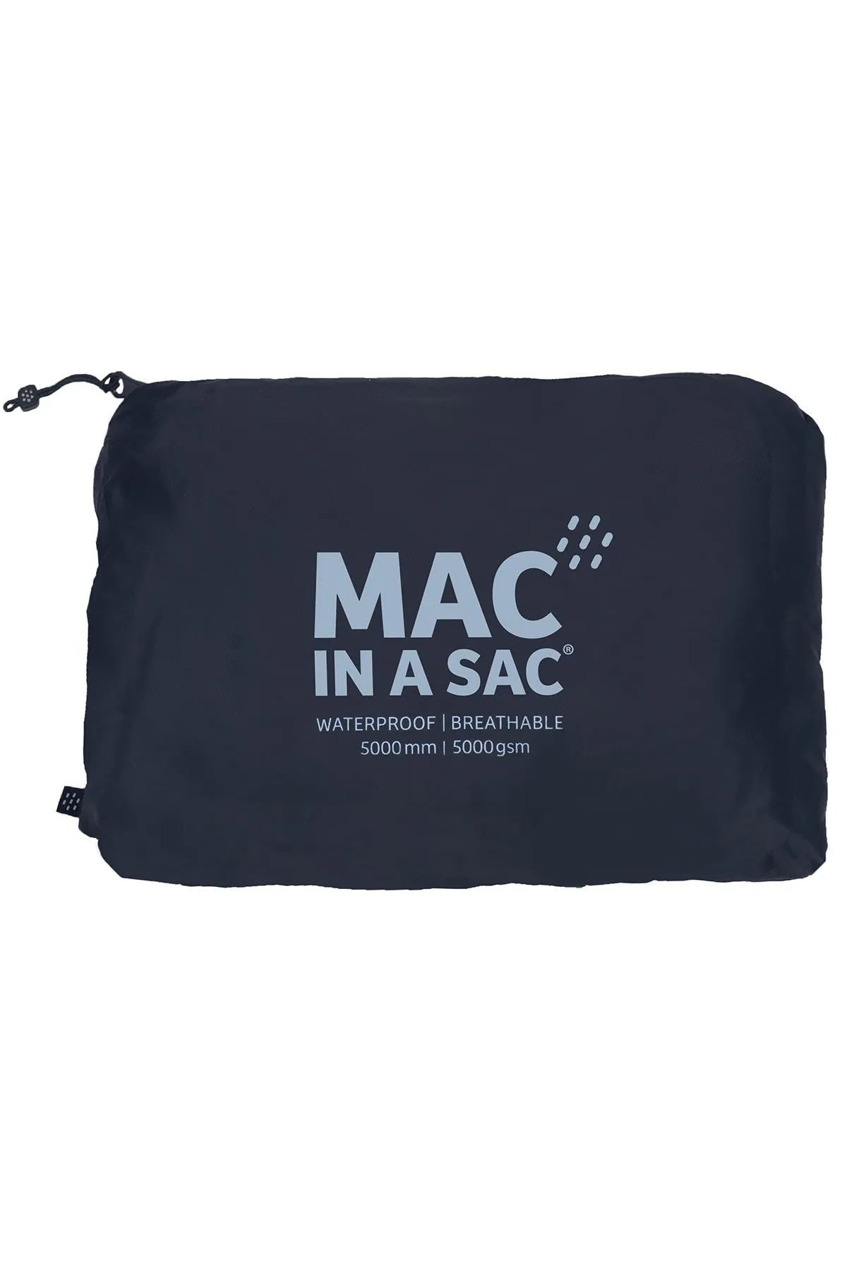 Mac in a Sac Travel Unisex Waterproof Packable Raincoat - Navy