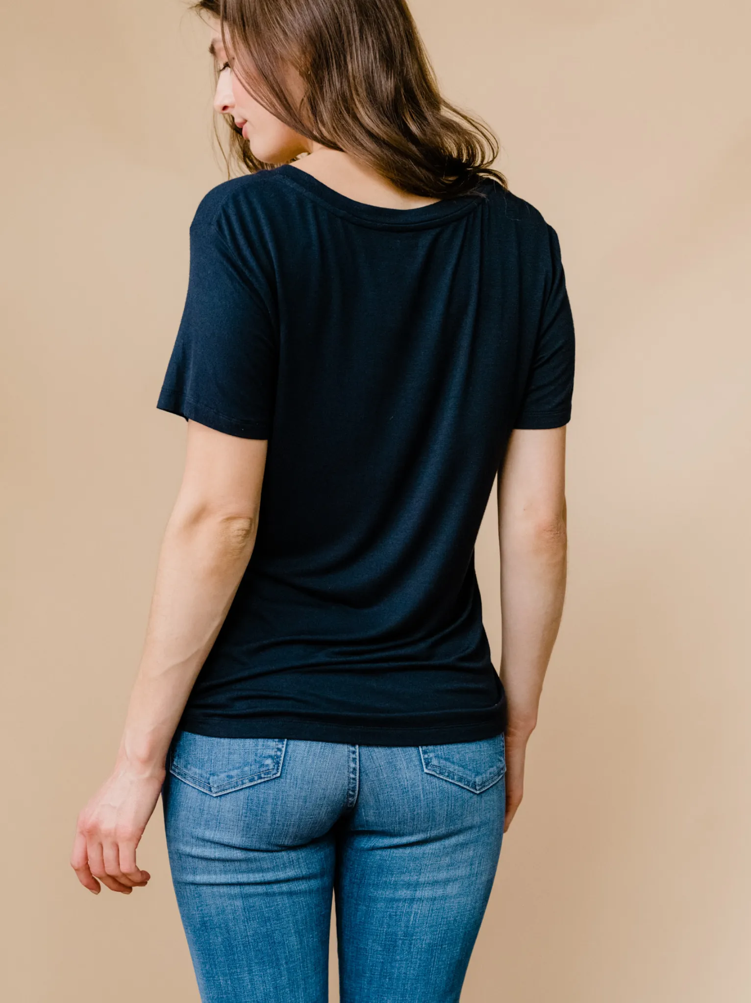 Mae Drapey Tee - Black