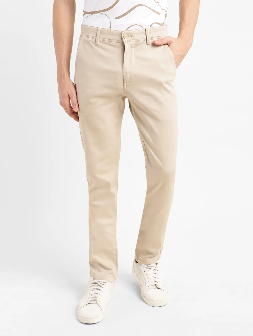 Men's 511 Beige Slim Fit Chinos