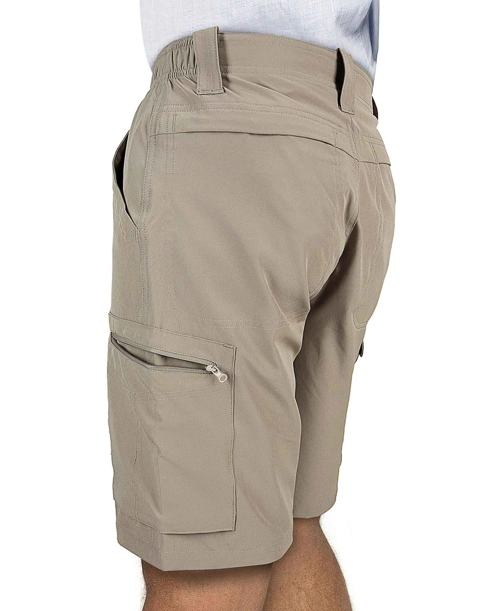 Men's Packable UPF50  10" Hiking Shorts with 7 Pockets