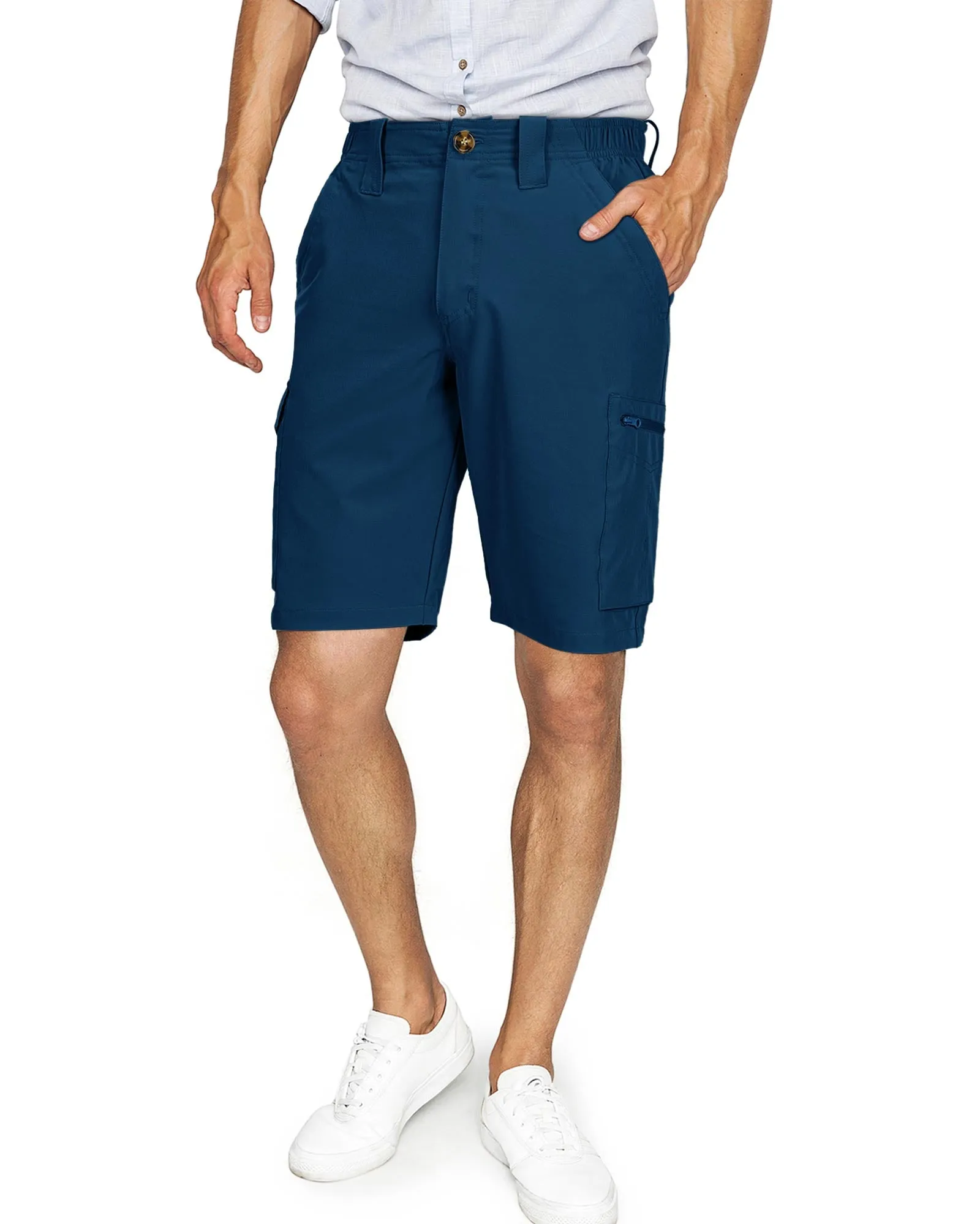 Men's Packable UPF50  10" Hiking Shorts with 7 Pockets