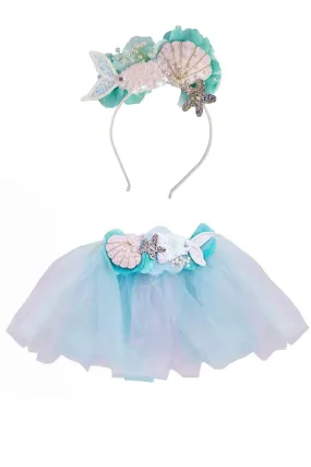 Mermalicious Tutu & Headband Deluxe Bundle