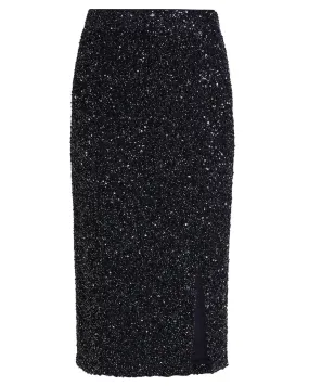 Midnight Sequined Paltrow Skirt