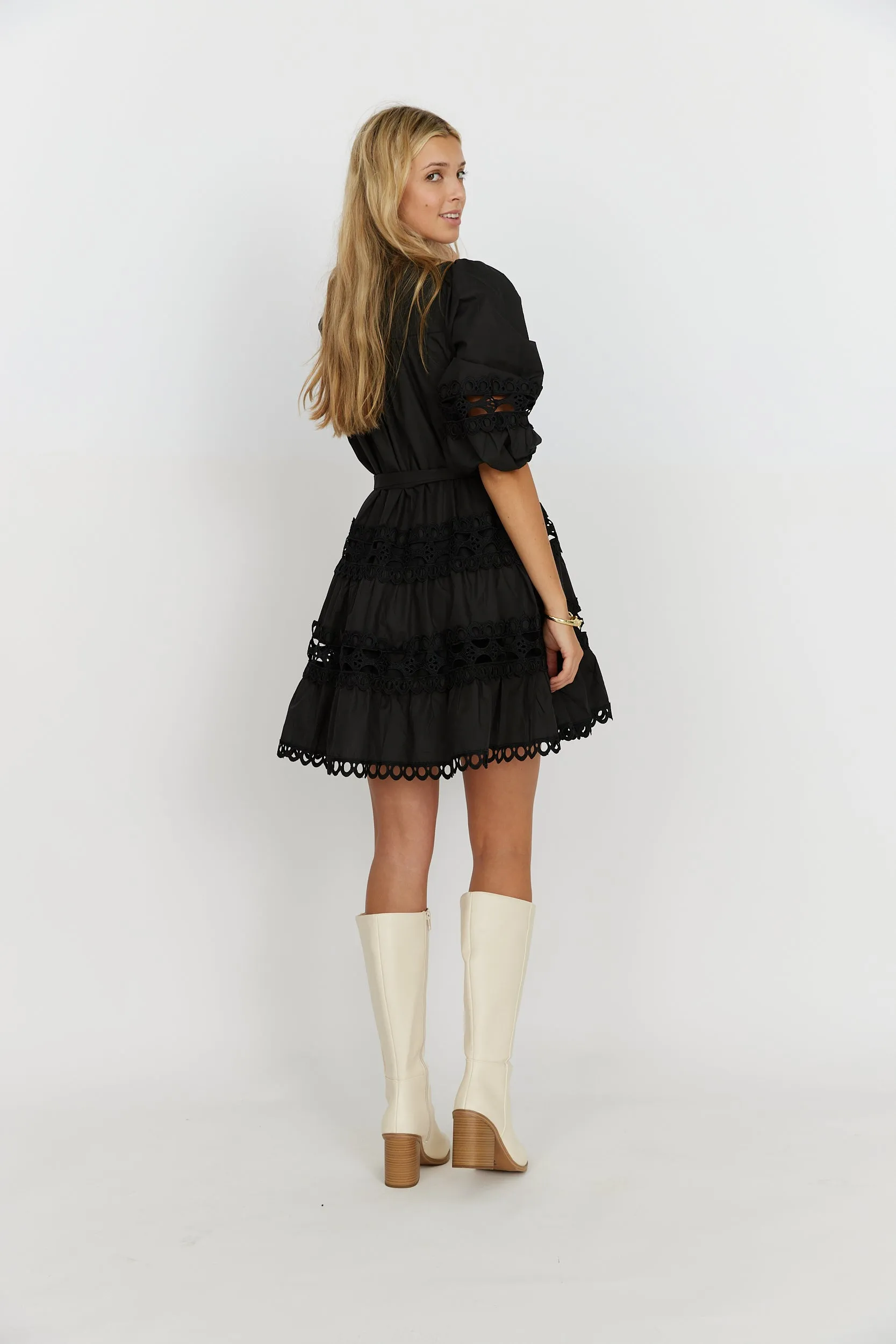 Monroe Button Front Mini Dress