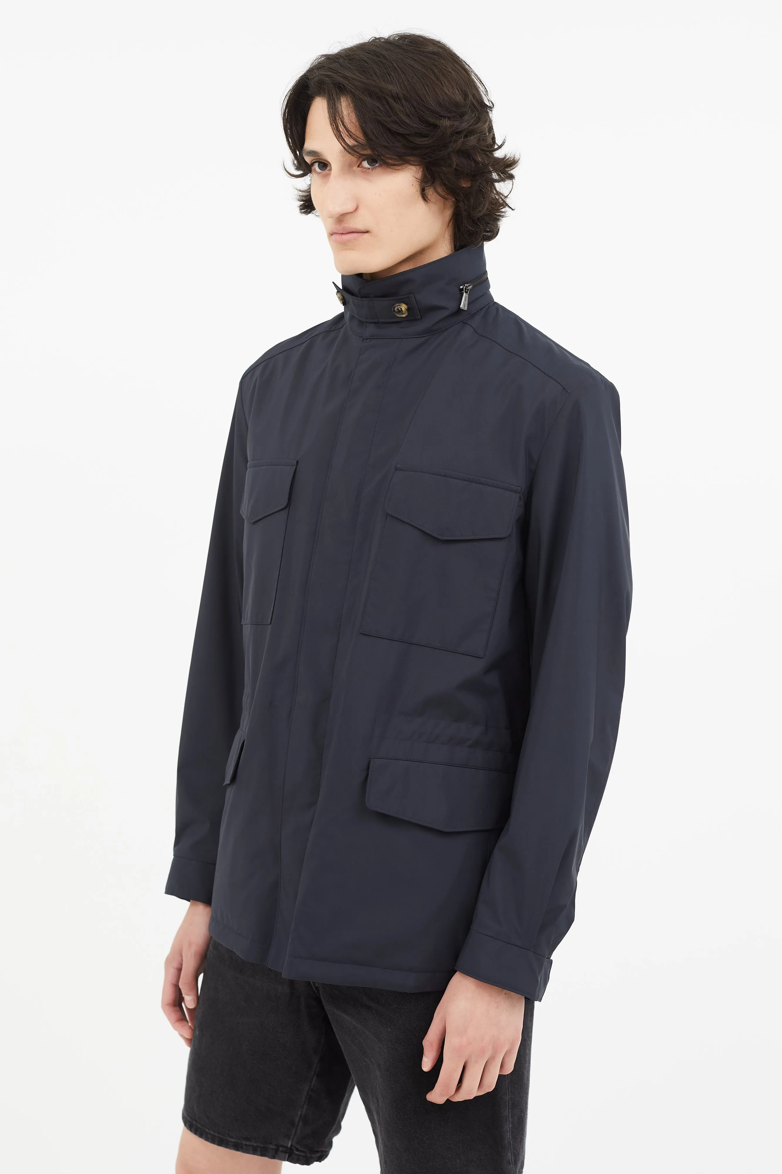 Navy Full Zip Traveller Jacket