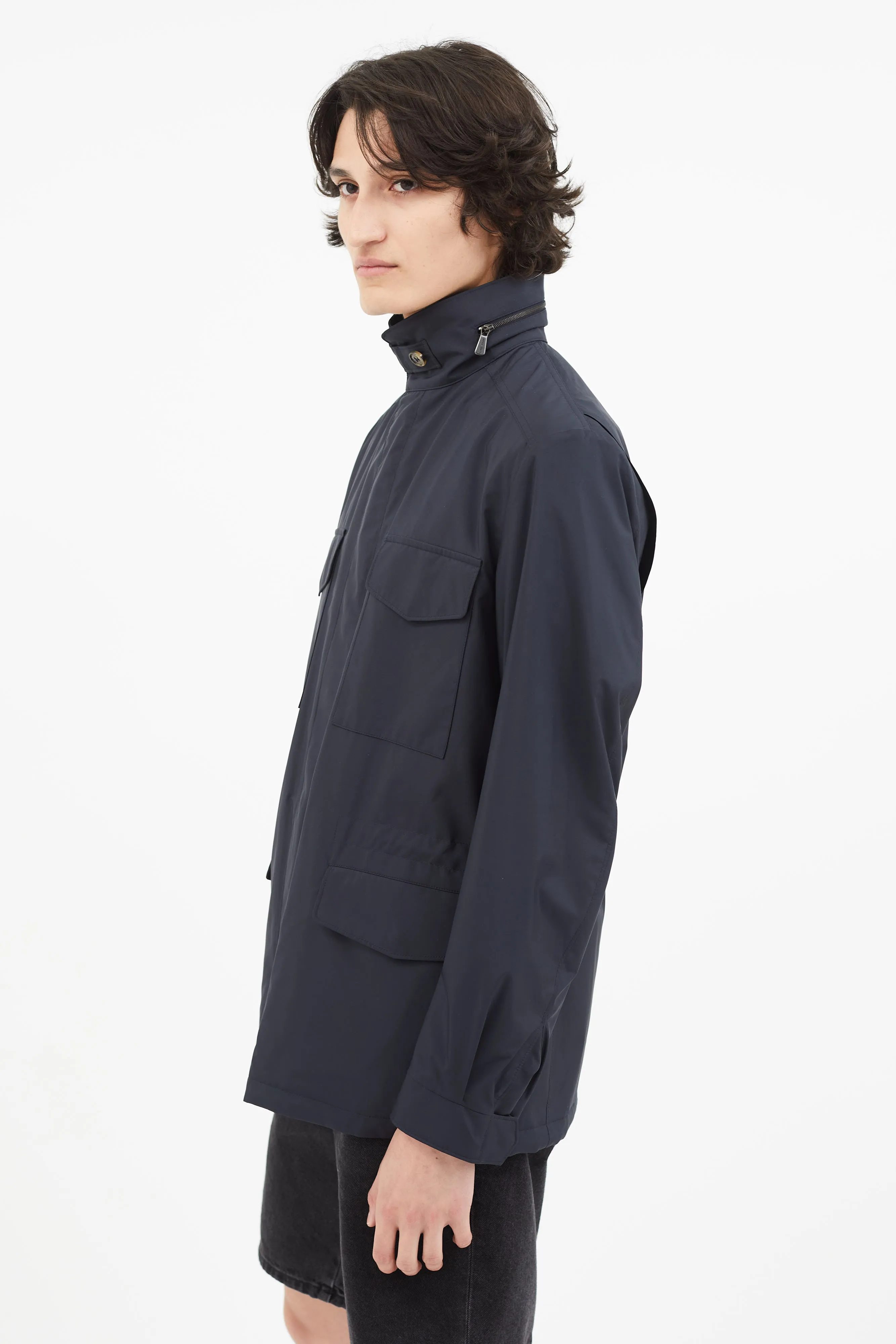 Navy Full Zip Traveller Jacket