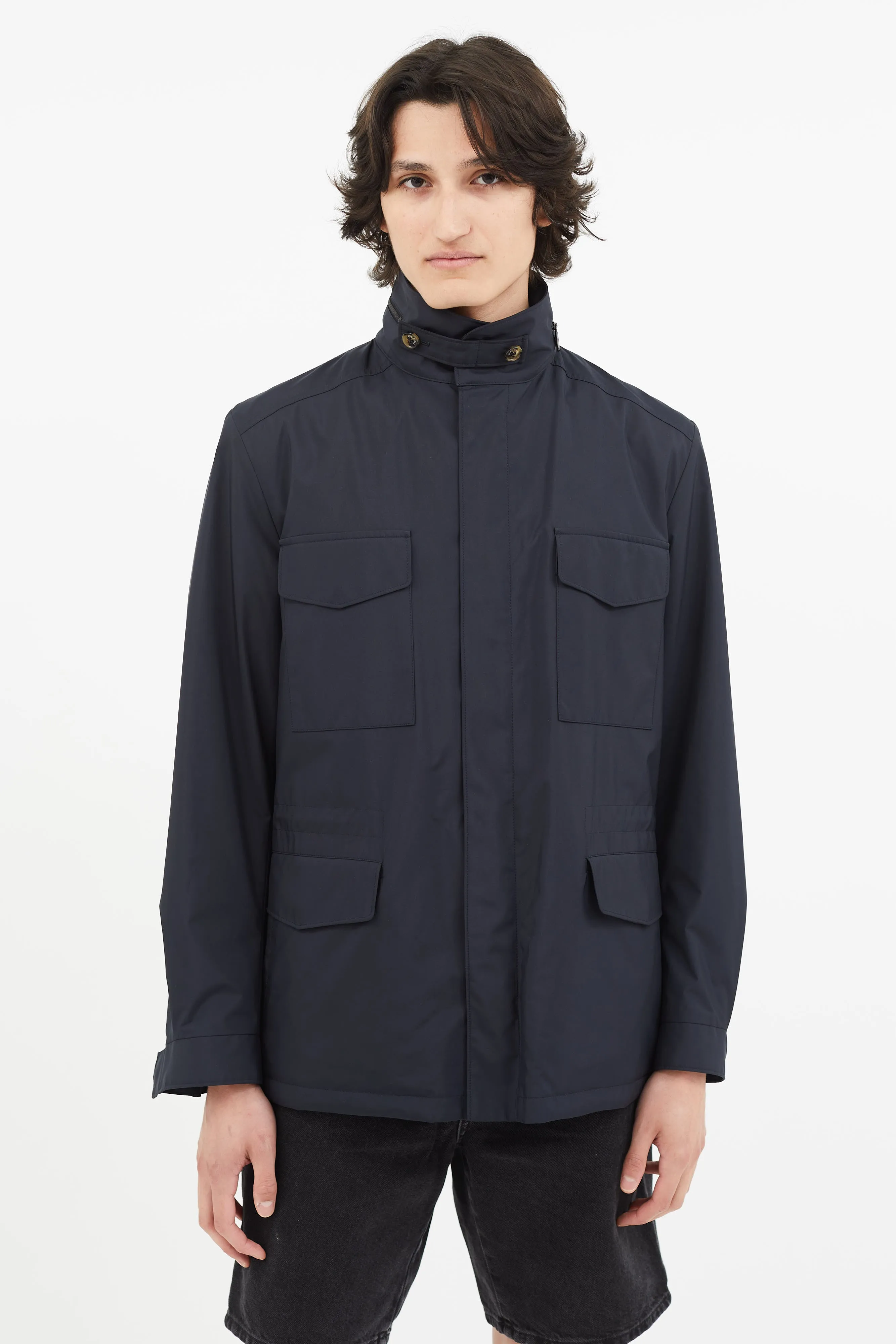 Navy Full Zip Traveller Jacket