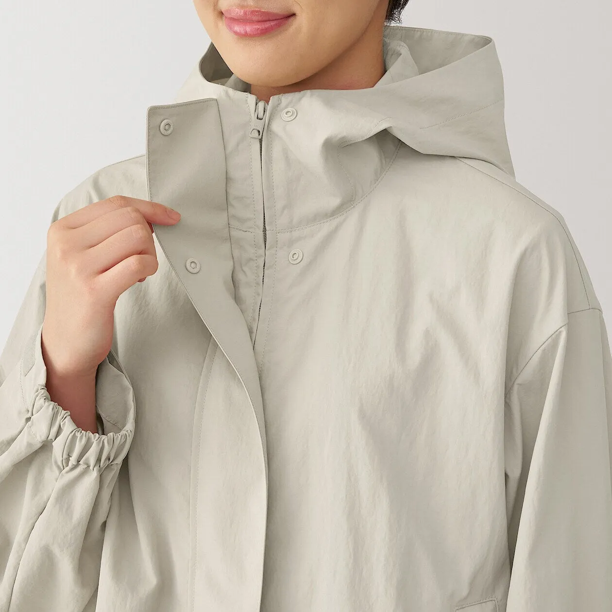 Packable Water Repellent Hooded Jacket