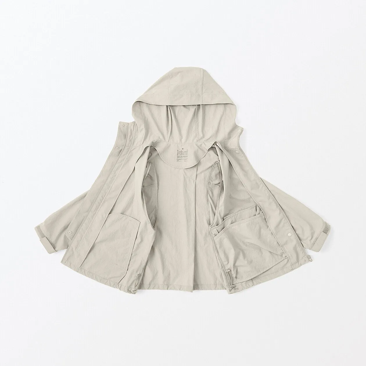 Packable Water Repellent Hooded Jacket