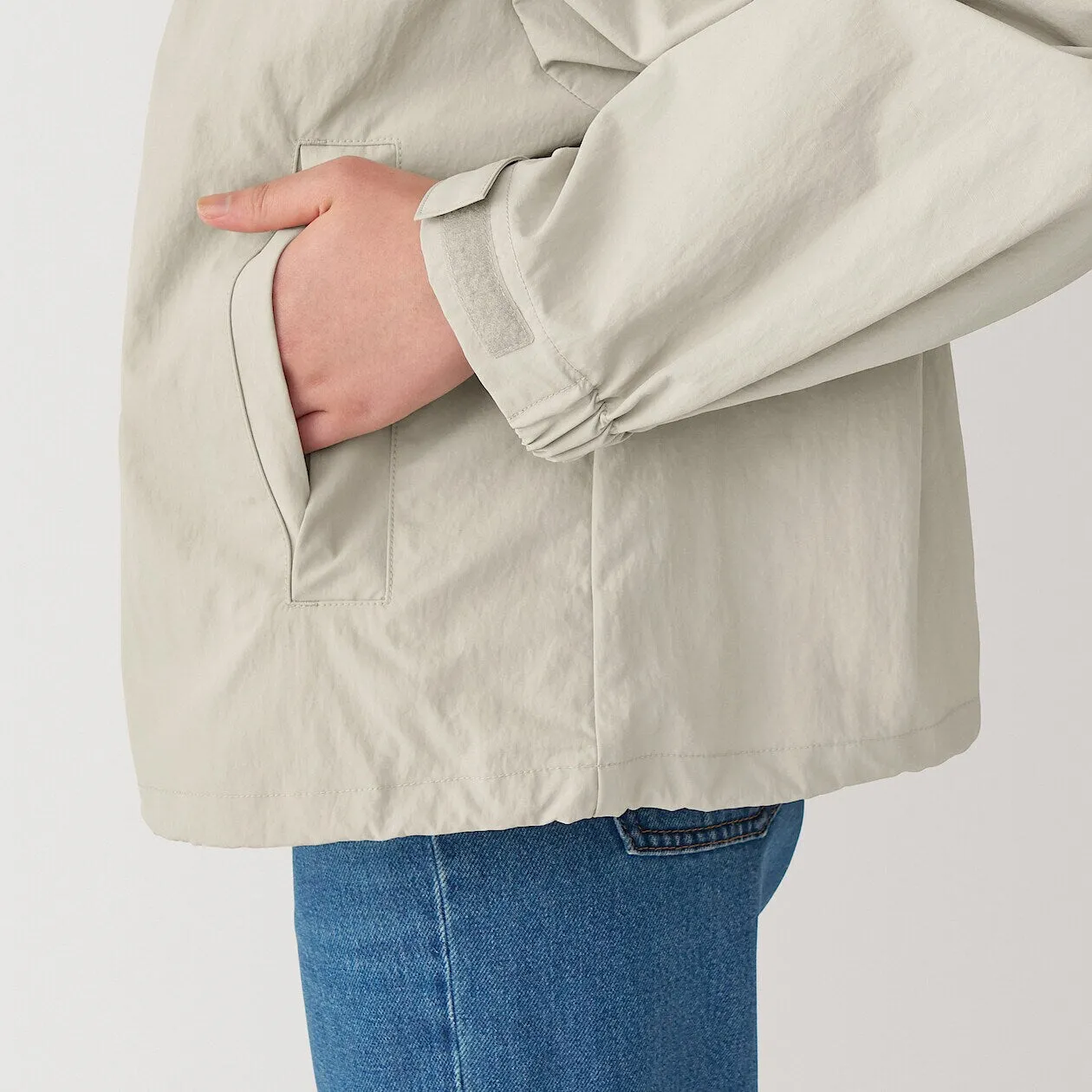 Packable Water Repellent Hooded Jacket