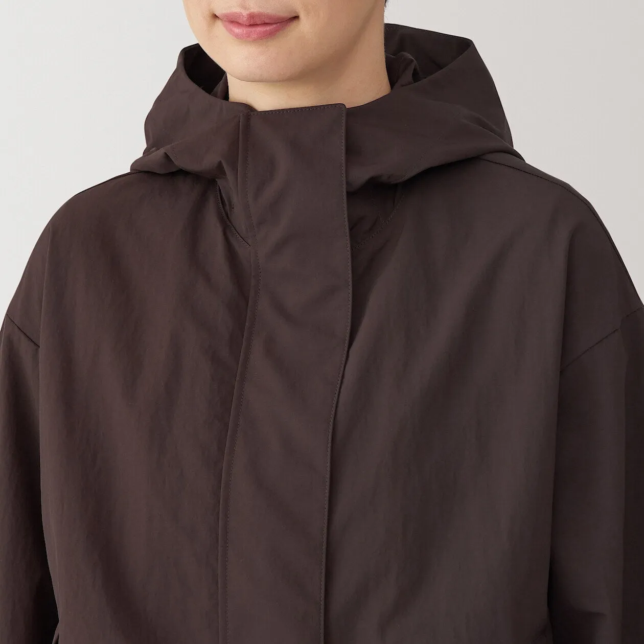 Packable Water Repellent Hooded Jacket