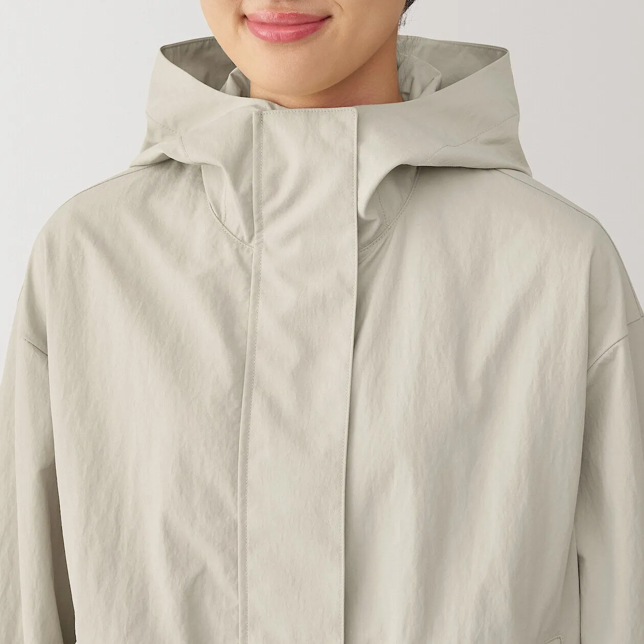 Packable Water Repellent Hooded Jacket