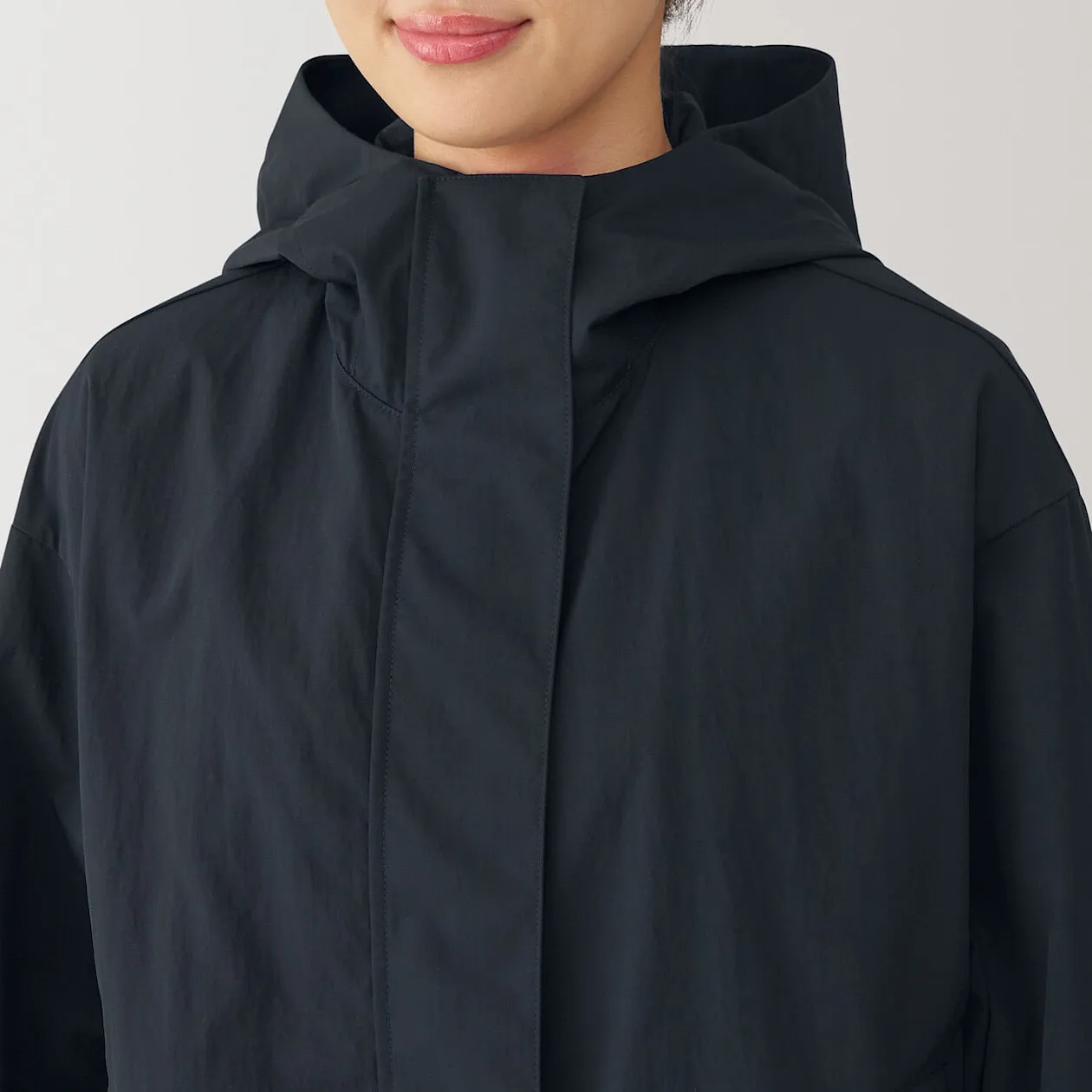 Packable Water Repellent Hooded Jacket