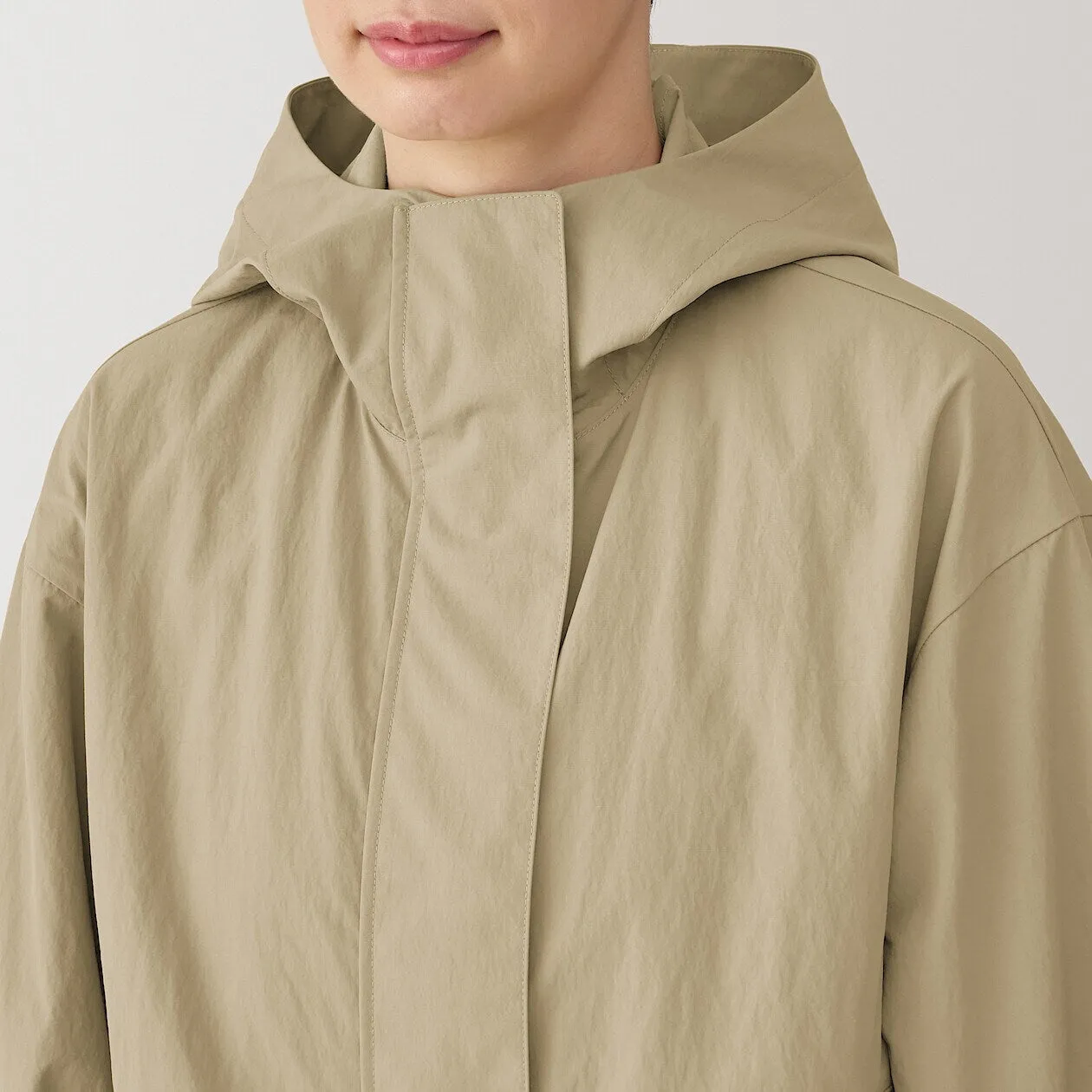 Packable Water Repellent Hooded Jacket