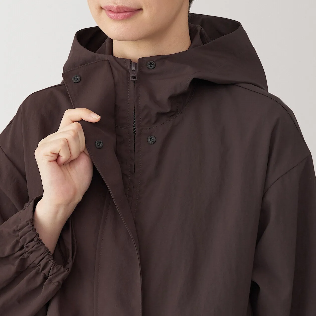 Packable Water Repellent Hooded Jacket