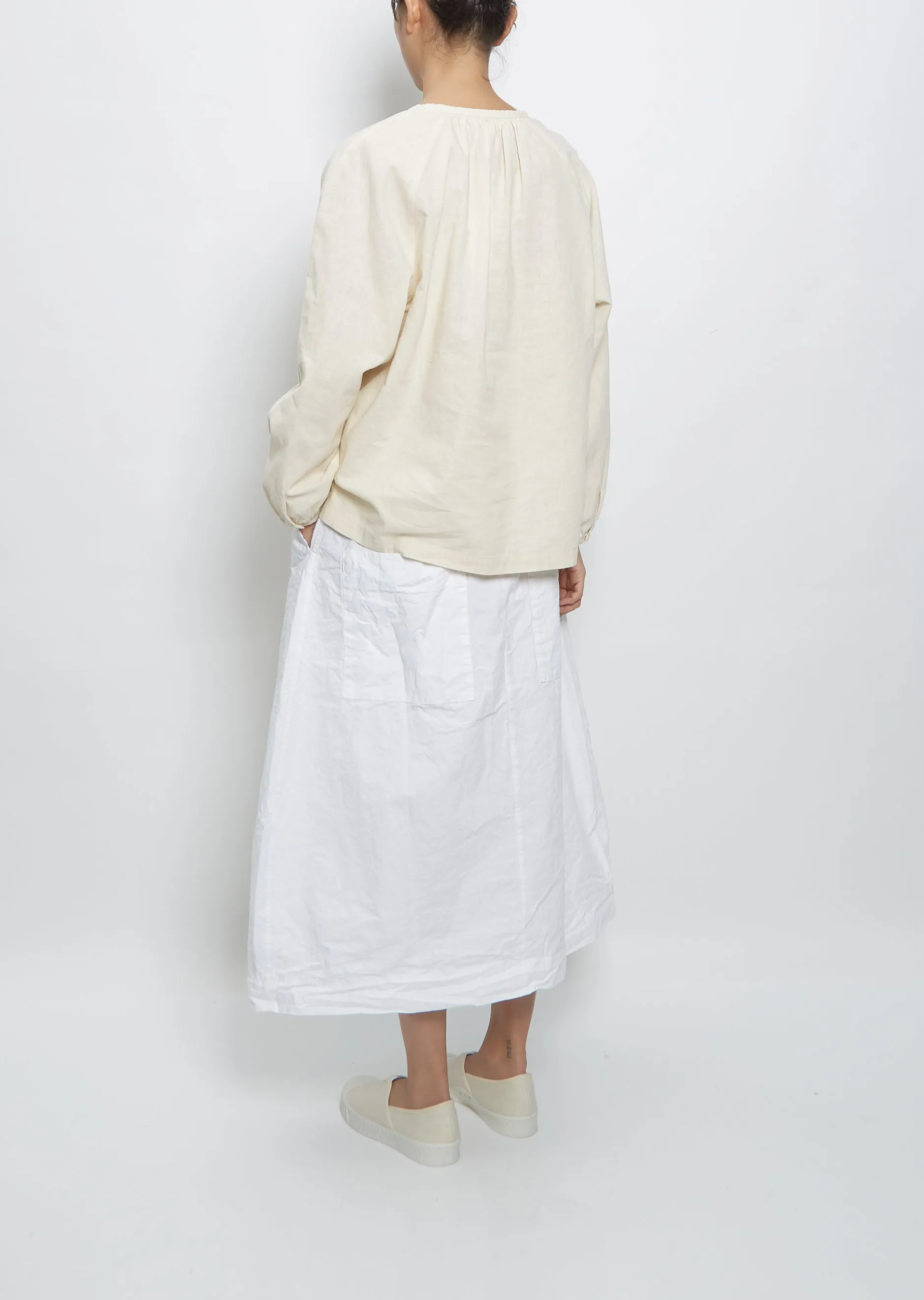 Peasant Top — Cream