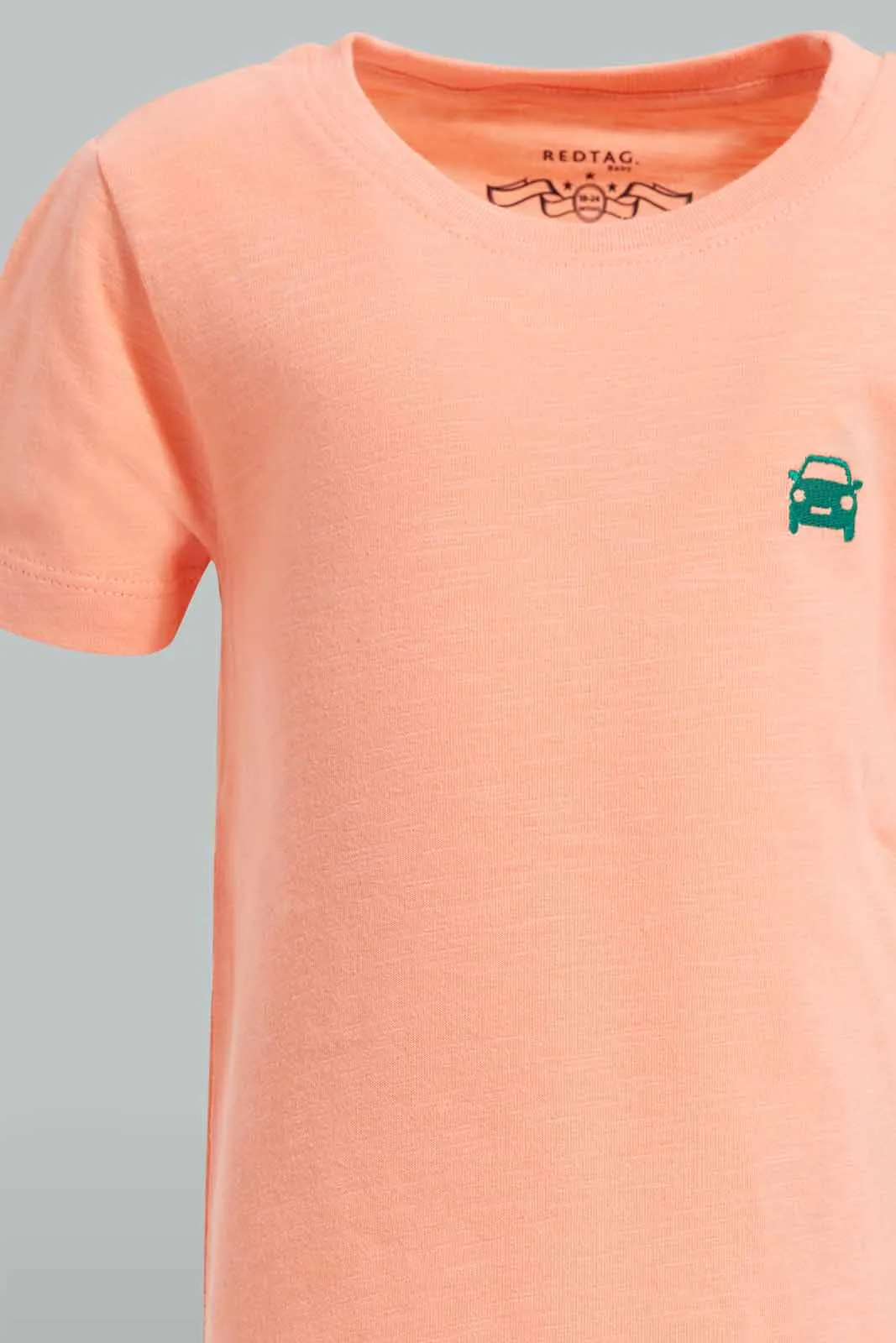 Pink And Green T-Shirt For Baby Boys (Pack of 2)