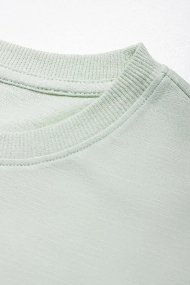 Plain Slub Regular Tshirt Sage