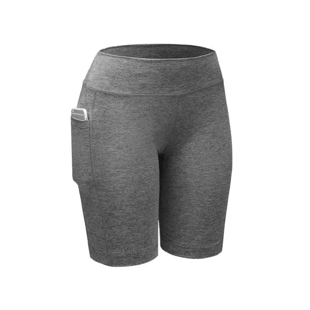 Quick Dry Elastic Workout Shorts with Pocket