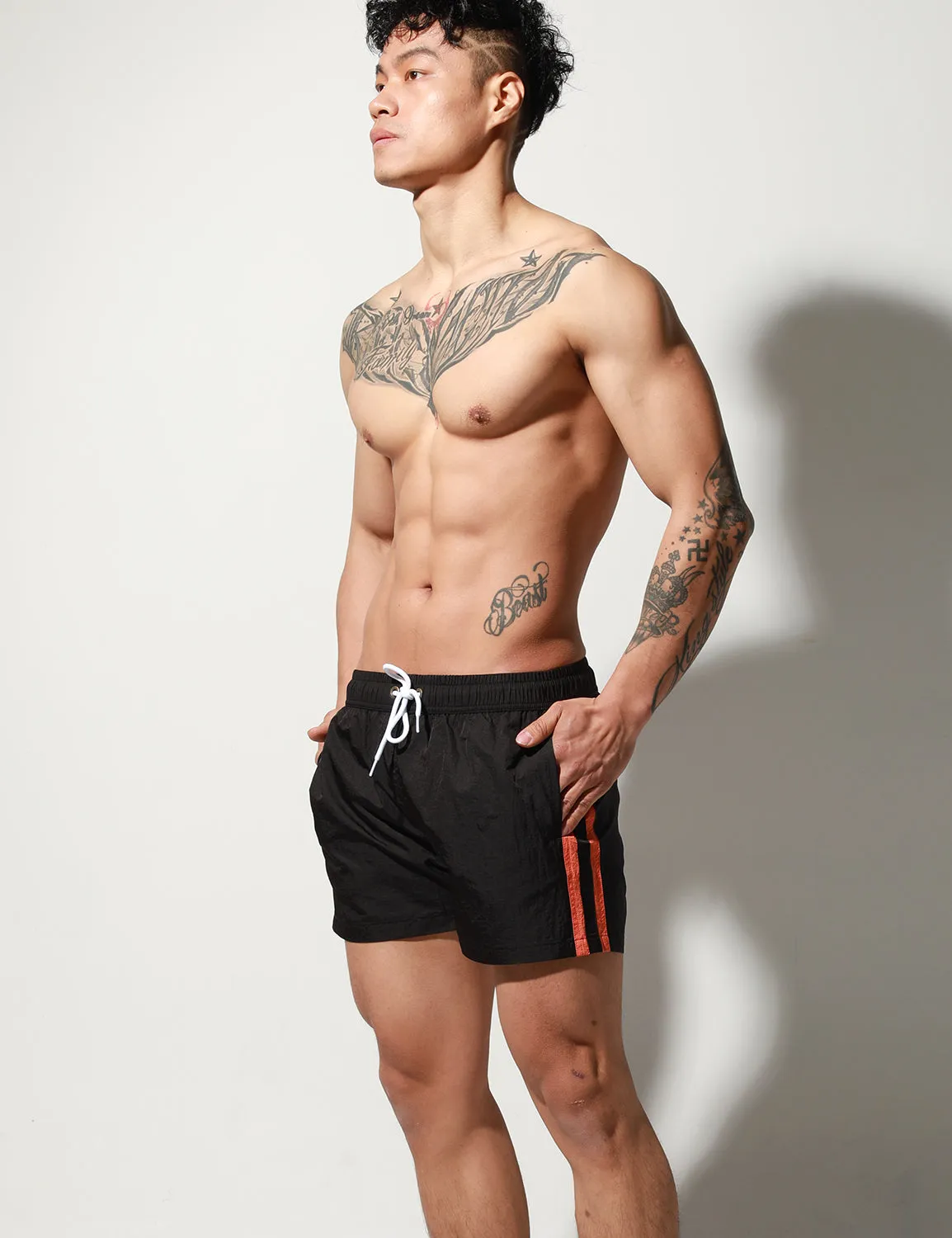 Quick-Dry Side Stripes Shorts S6022