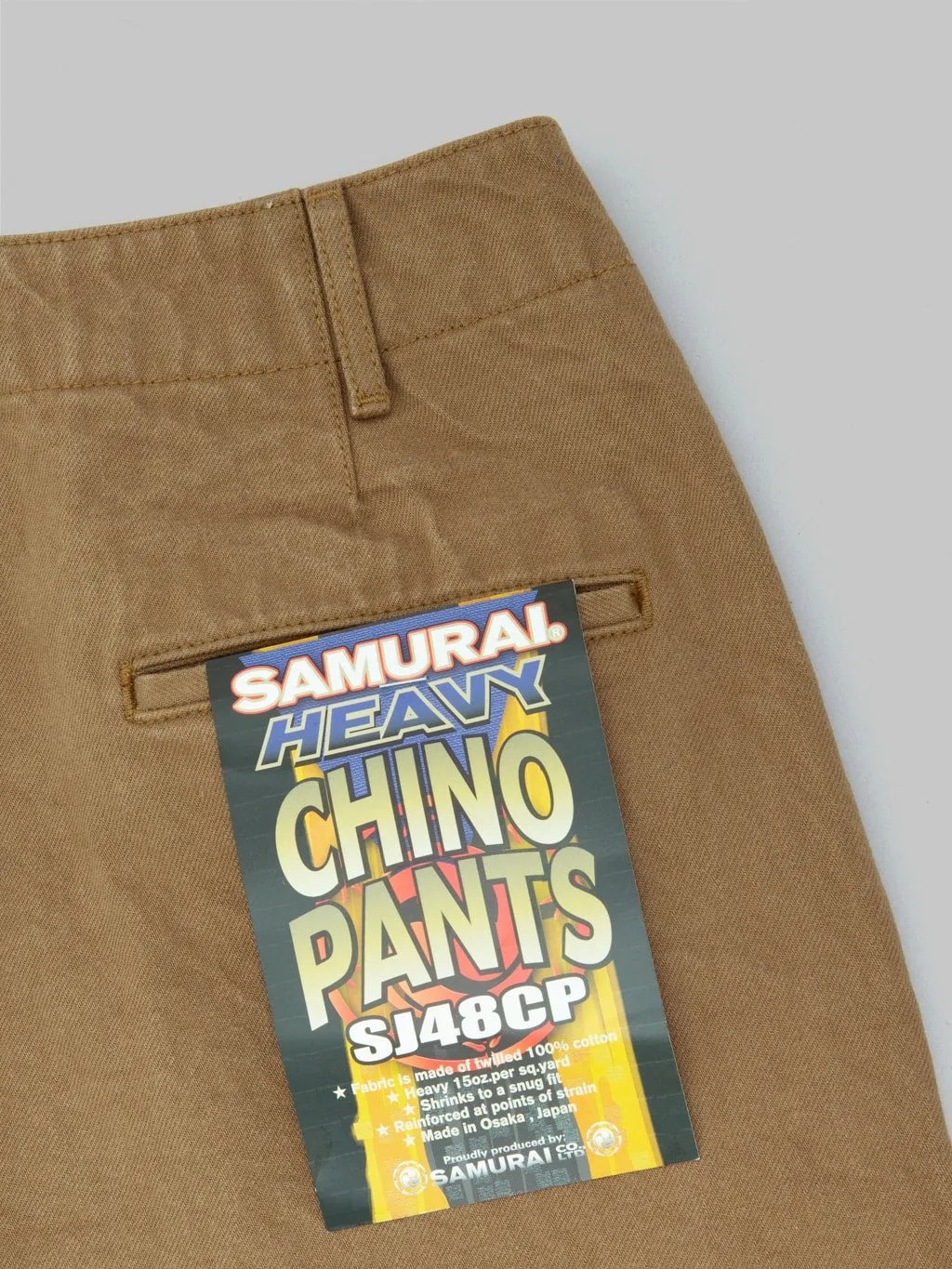 Samurai Jeans SJ48CP 15oz Heavy Chino Wide Straight