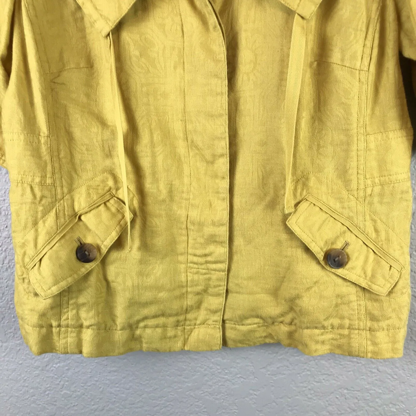 Short Sleeve Button Front Jacket