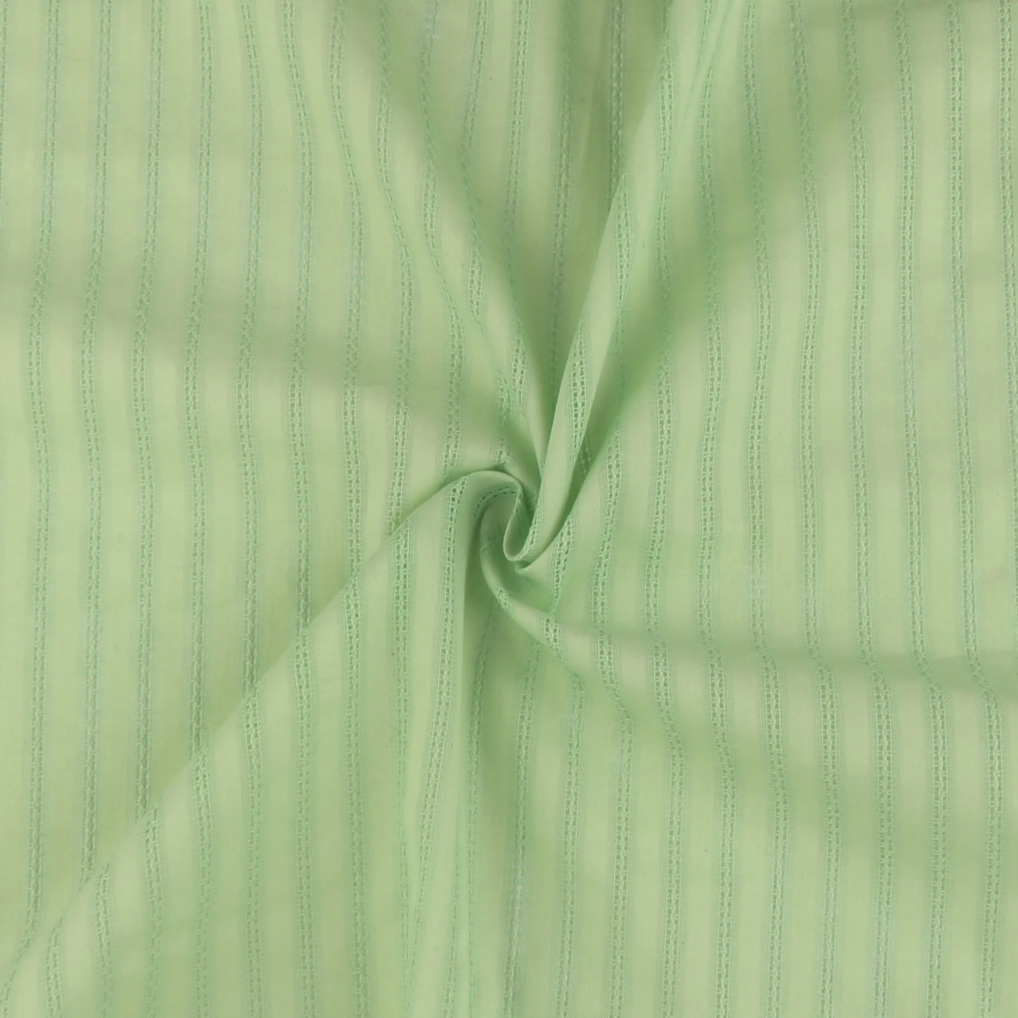 Striped Jacquard Cotton - ARIA - Pistachio