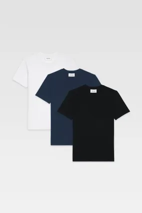 T-Shirt Pack (3 for 2) - Black, White, Navy