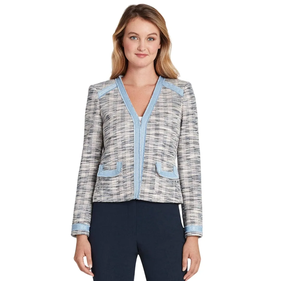 TAHARI - Bouclé Cardigan Jacket